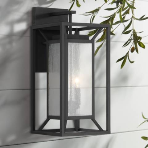 Minka Harbor View 21" High Sand Coal Black Outdoor Wall Light
